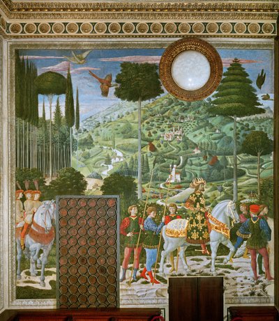 Il Viaggio dei Magi a Betlemme, la Parete Posteriore della Cappella, c.1460 da Benozzo di Lese di Sandro Gozzoli